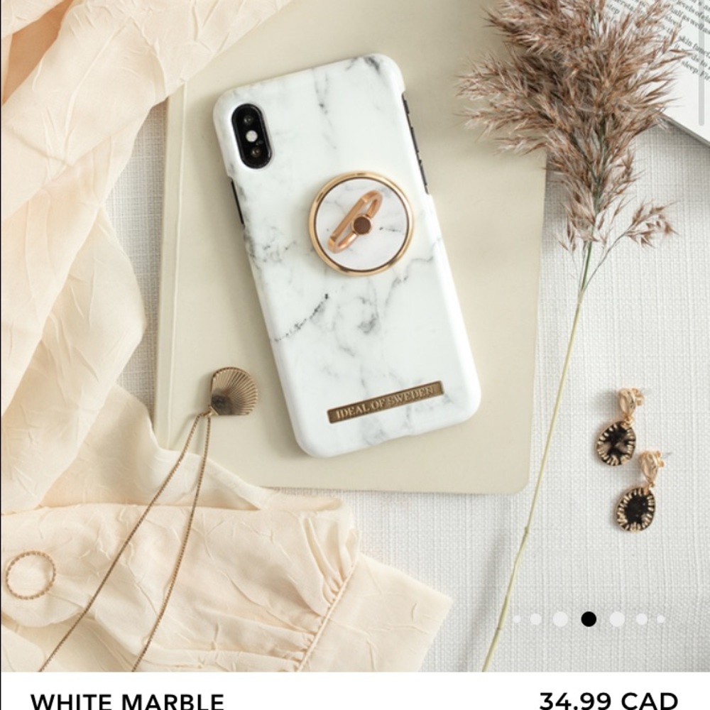 White Marble Magnetic Ring Mount